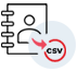 Exports Recovered Contacts to CSV 